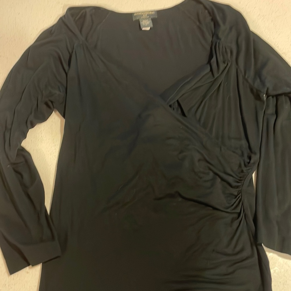 EUC Banana Republic super soft 3/4 sleeve cross front top